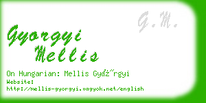 gyorgyi mellis business card